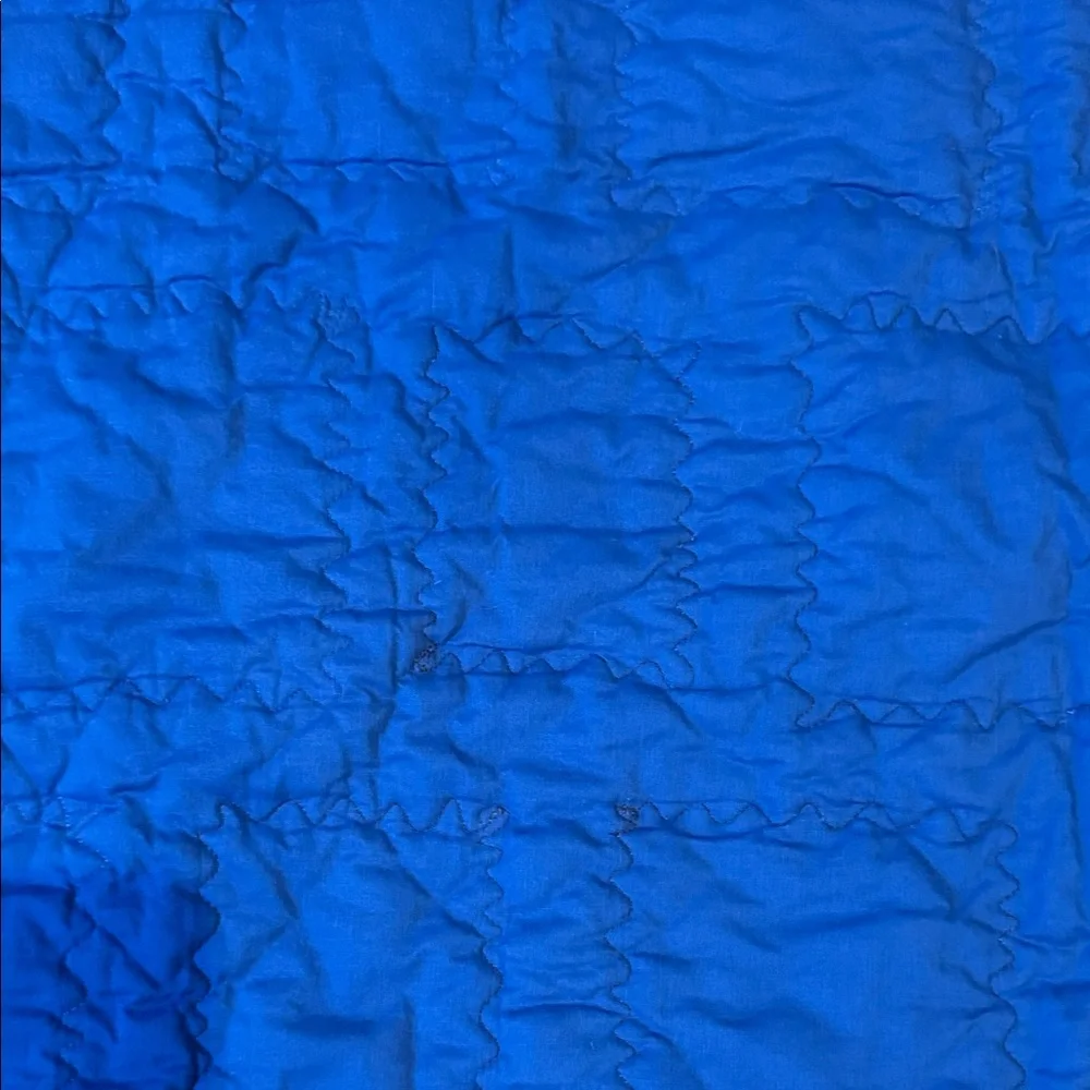 Festive Blue Snowman Holiday Quilt